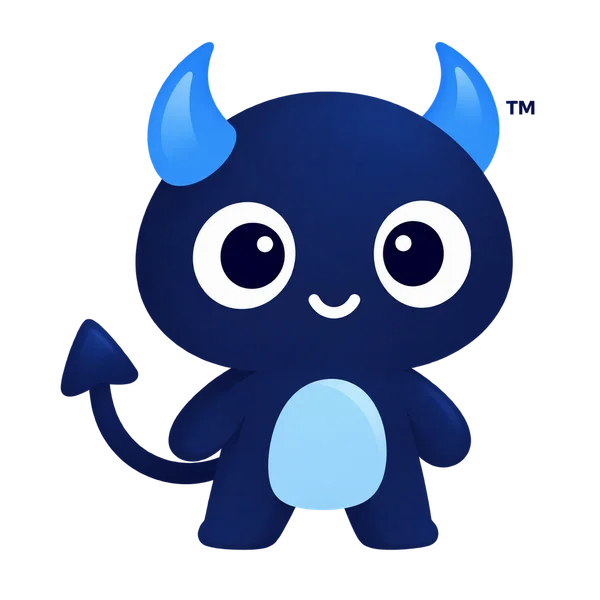 RoleDaemon blue mascot from the supplied brand action sheet